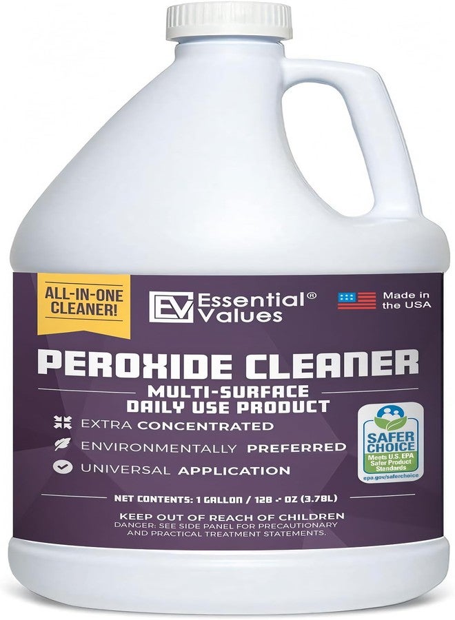 Essential Values Peroxide Cleaner 5%, Safer Choice Certified | Made in USA, Multi-Surface - Extra Concentrated - Ideal for Residential Commercial Retail Hospital Restaurants - Image 1